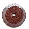 Cross hole / round hole aluminum oxide abrasive fibre disc disc resin fiber disc for grinding