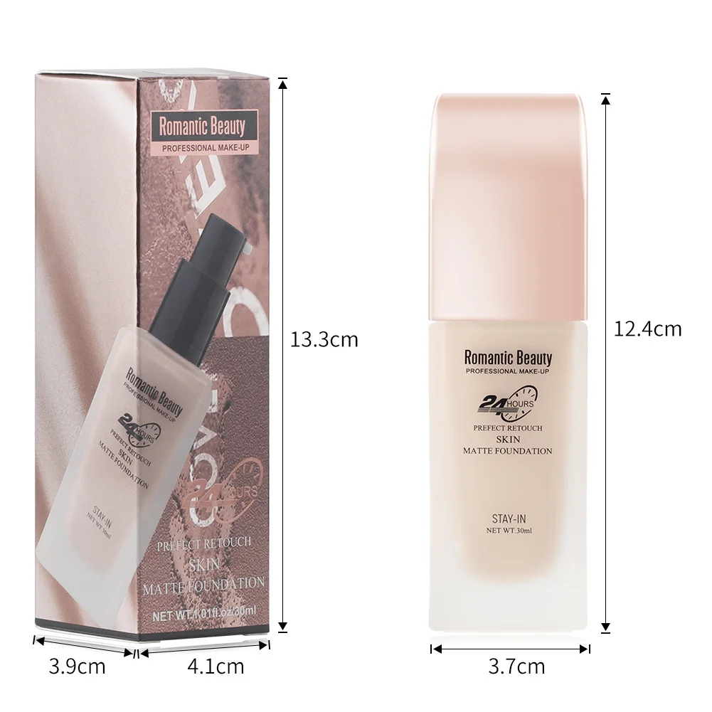 

MISS ROSE oil-absorbing long-wear abilities purely natural Foundation wholesale 30ml