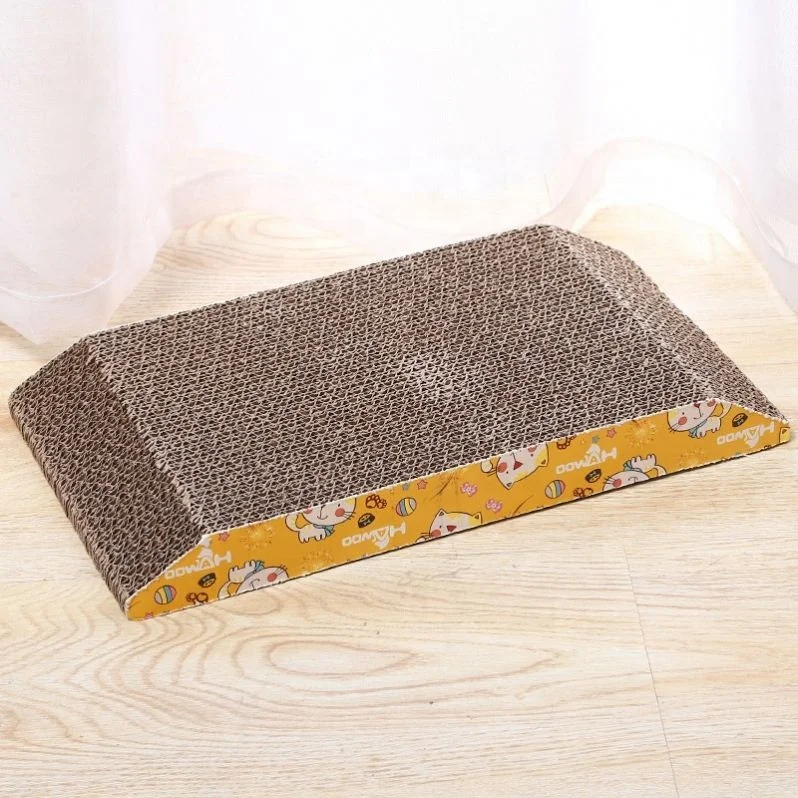 

Pet T Type Scratcher Trapezoid Corrugated Cat Scratcher Sleeping Cat Mat Cat Scratching, Photo