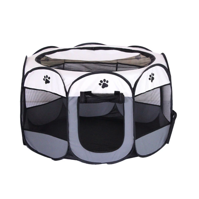 

Manufacturer Wholesale Octagon Oxford Cloth Foldable Soft Cat Dog Puppy Pet Playpen Cage Kennel Tent House Enclosure, As shown