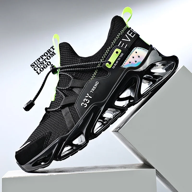 

2021 New Fashion Sports Running Shoes Men Summer Mesh Jogging Sneakers Outdoor Popular Blade Sole Student Trended White Footwear