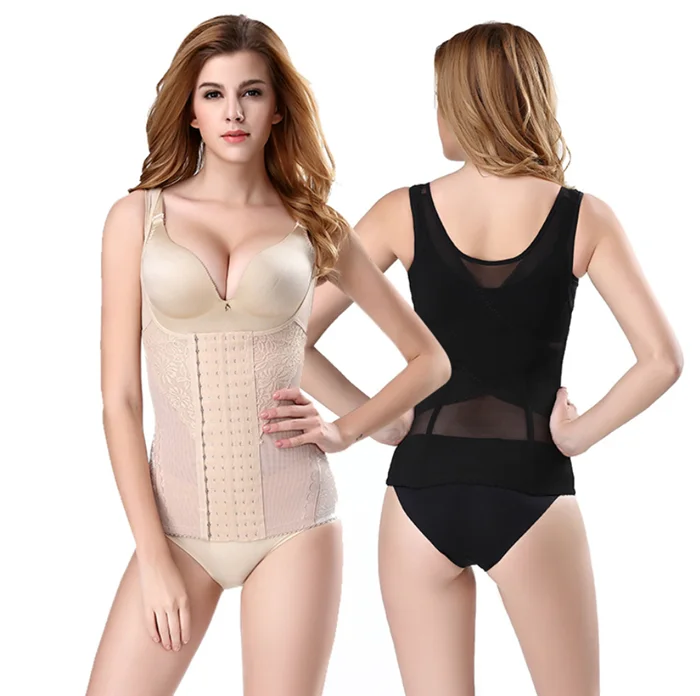 

waist support Body Shaper Weight Loss Slimming Stomach Wrap Belly Waist Cincher, Black and skin