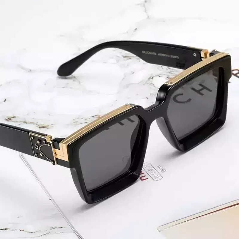 

custom shades logo Famous Brand Designer Millionaire Sun glasses Women lentes gafas de Sol Luxury wholesale Sunglass for Men