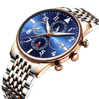 

NIBOSI 2368 Men Watches Military Luxury Brand Watch Mens Quartz Stainless Clock Fashion Chronograph Watch Man Relogio Masculino