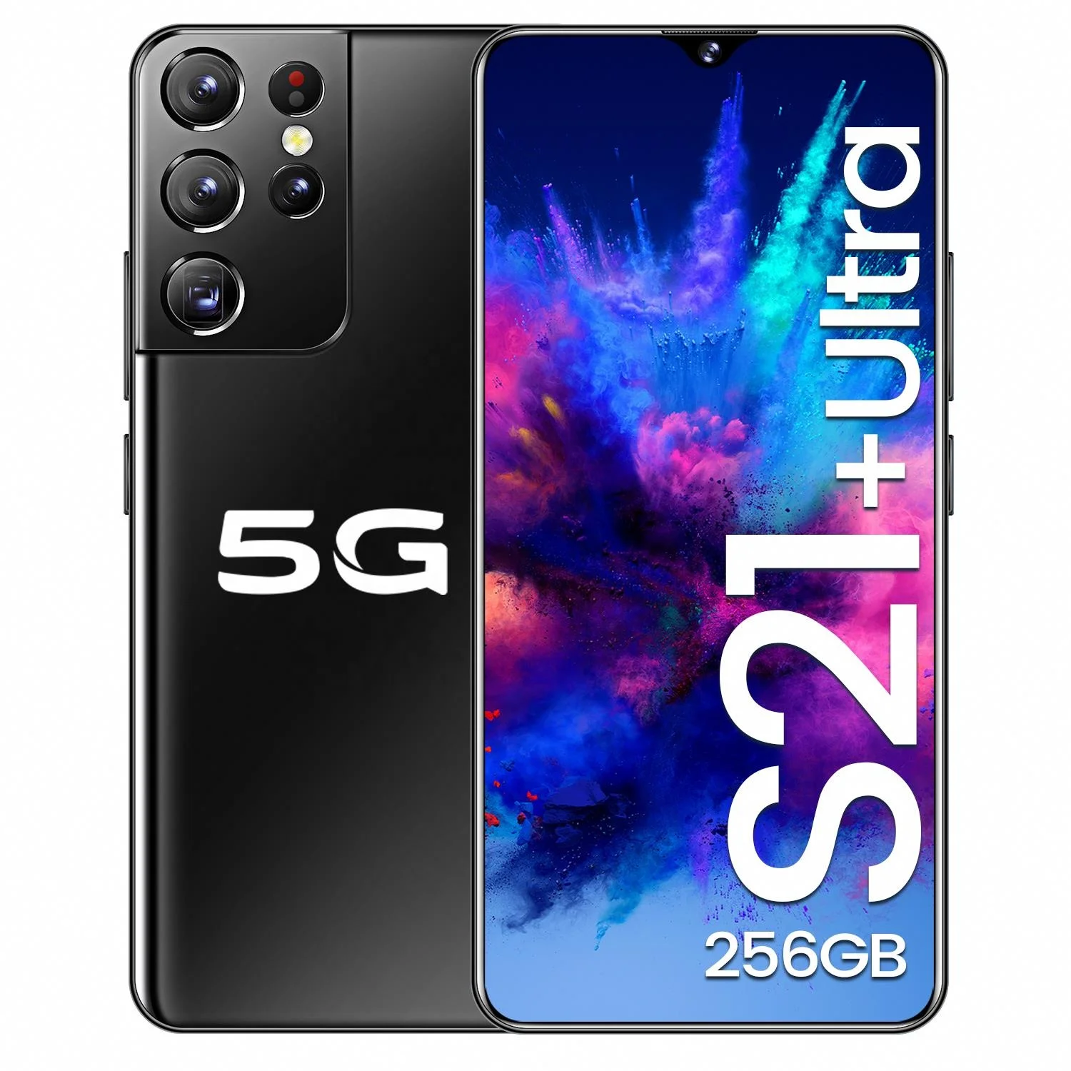

HOT SELLING S21+ Ultra 8GB+256GB 16MP+32MP Android 10.0 phone 5G LTE original 6.7 inch MTK6889 smart phone excellent quality