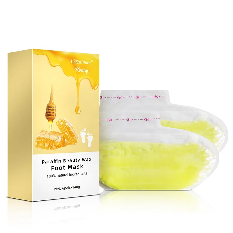 

Honey Paraffin Beauty Wax Foot Mask Lighten Brighten Lighten Lines Soothing Honey Foot Mask