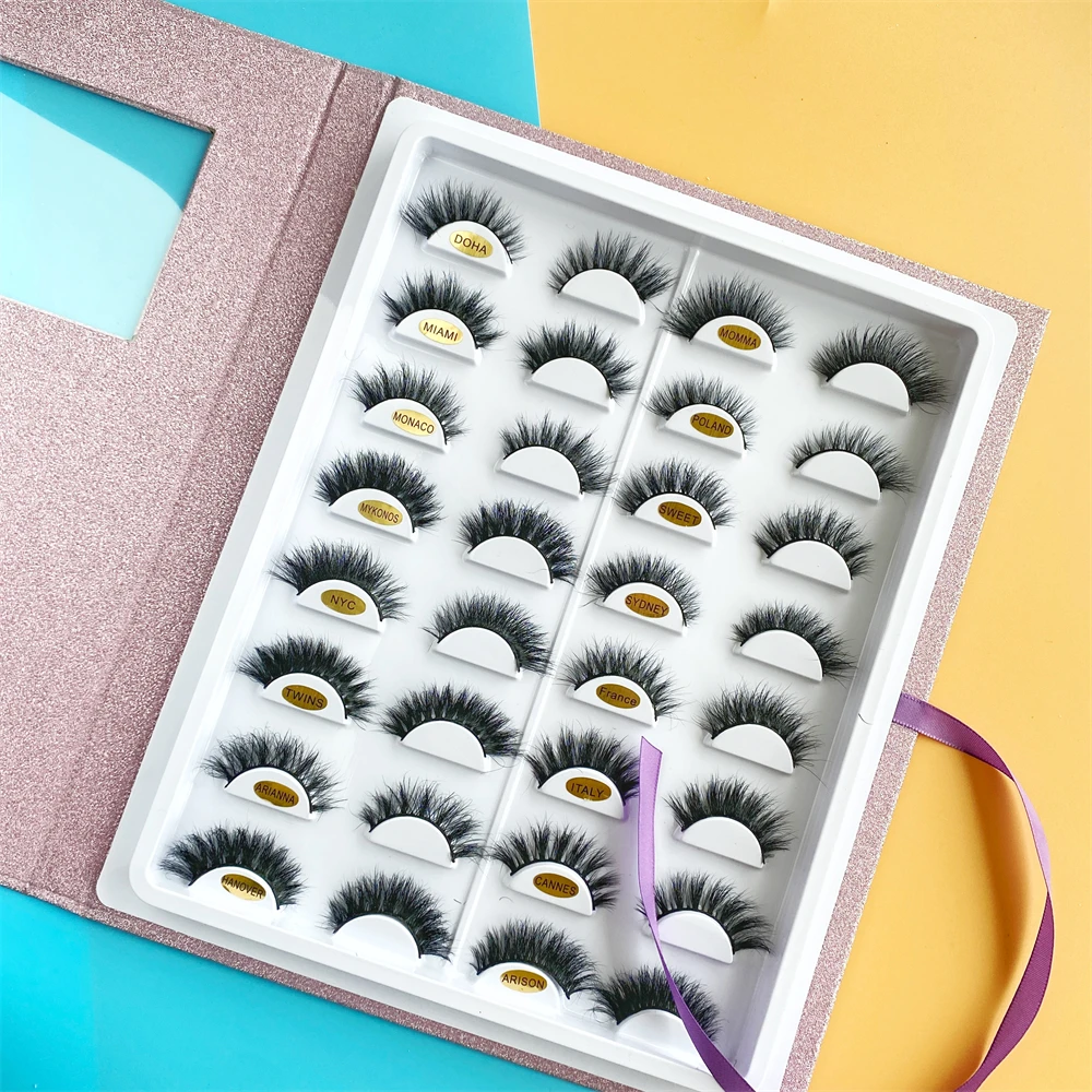 

Thick Mink Eyelash Lashes Fluffy Band 3D False Cilios And Vendor Super Short Natural Supplier Of Eyelashes, Black color