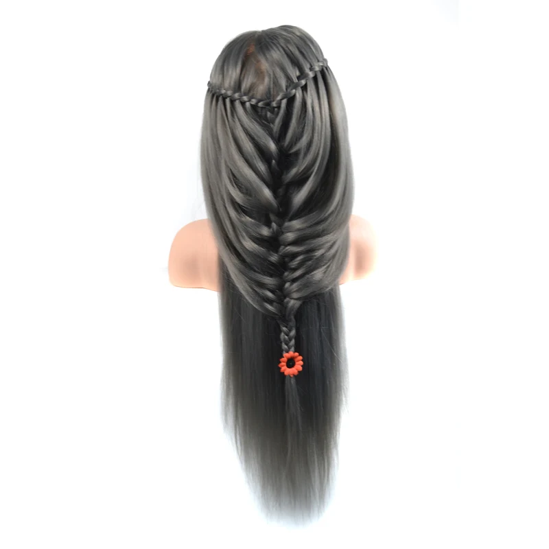 
Yaki Straight Training Head With Long Thick Hairs Practice Makeup Hairdressing Mannequin Dolls Styling Maniqui Tete for Sale 