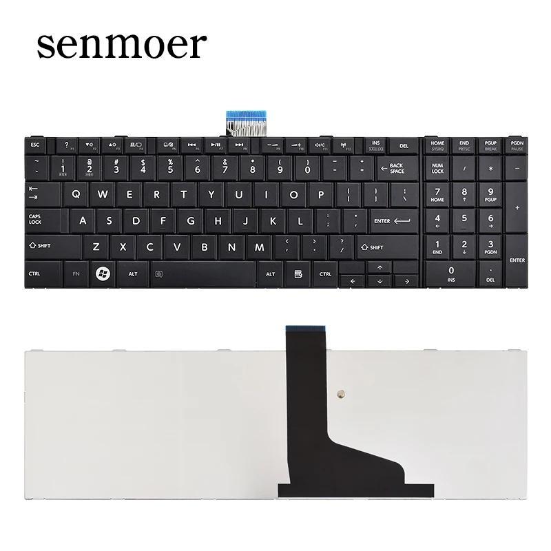 

Original Laptop Keyboard For Toshiba Satellite C850 C850D C855 C855D C870 C875 C875D, Black