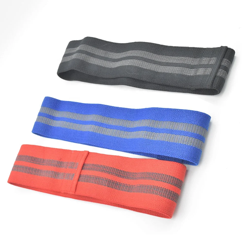 

Custom logo yoga fitness equipment loop elastic legs exercise fabric bands glute hip resistance band, Pink, blue,purple