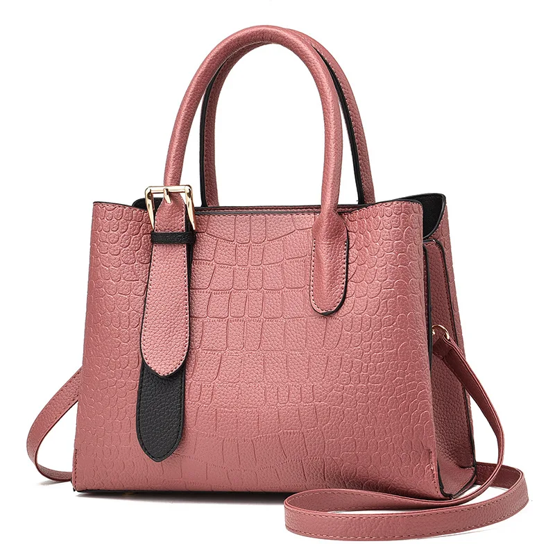 

2021 popular plain large real leather sublimation tote bag for women