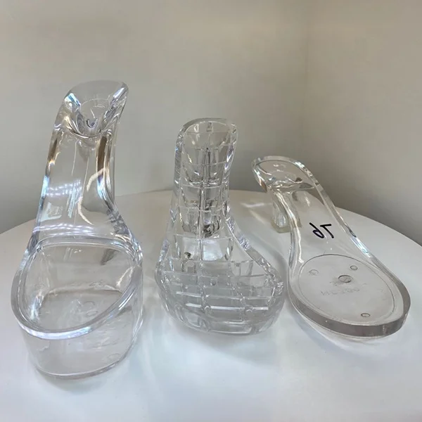 

Transparent Platform Sandal High Heel Sandals with Aankle Sstrap Sexy Stripper Heels