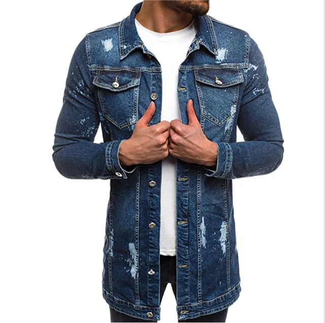 

Newest design Men Cowboy Coat jacket stylish denim male fashion shirts for mens