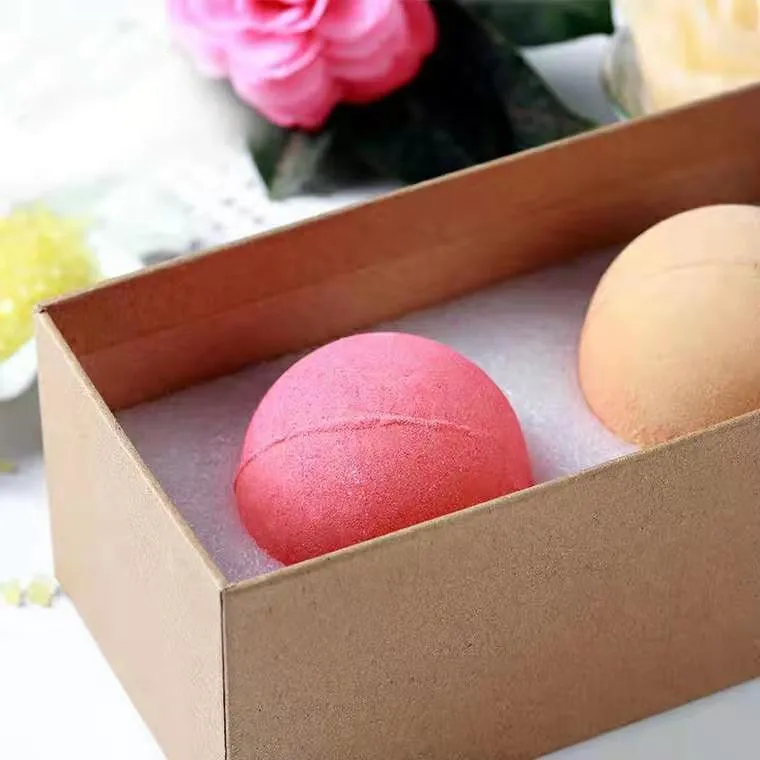 
natural children bath bombs packaging paper gift christmas lavender bath bomb 100mg box set for kids with toys 