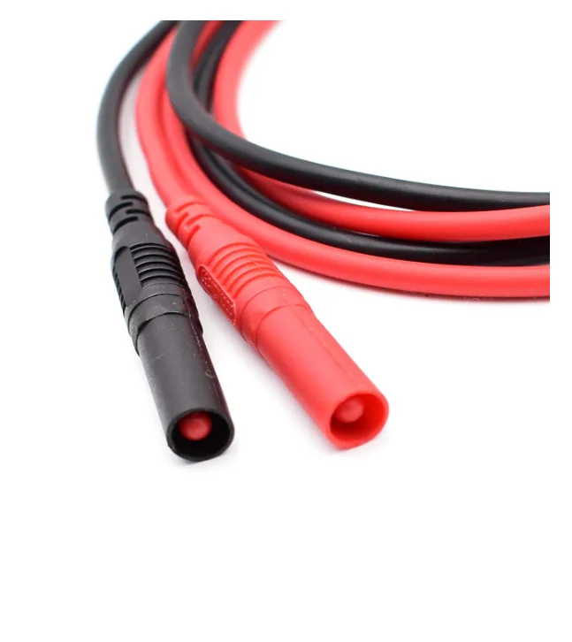 4mm Banana Plug To Jack Heavy Duty Silicone Wire Test Leads 14awg
