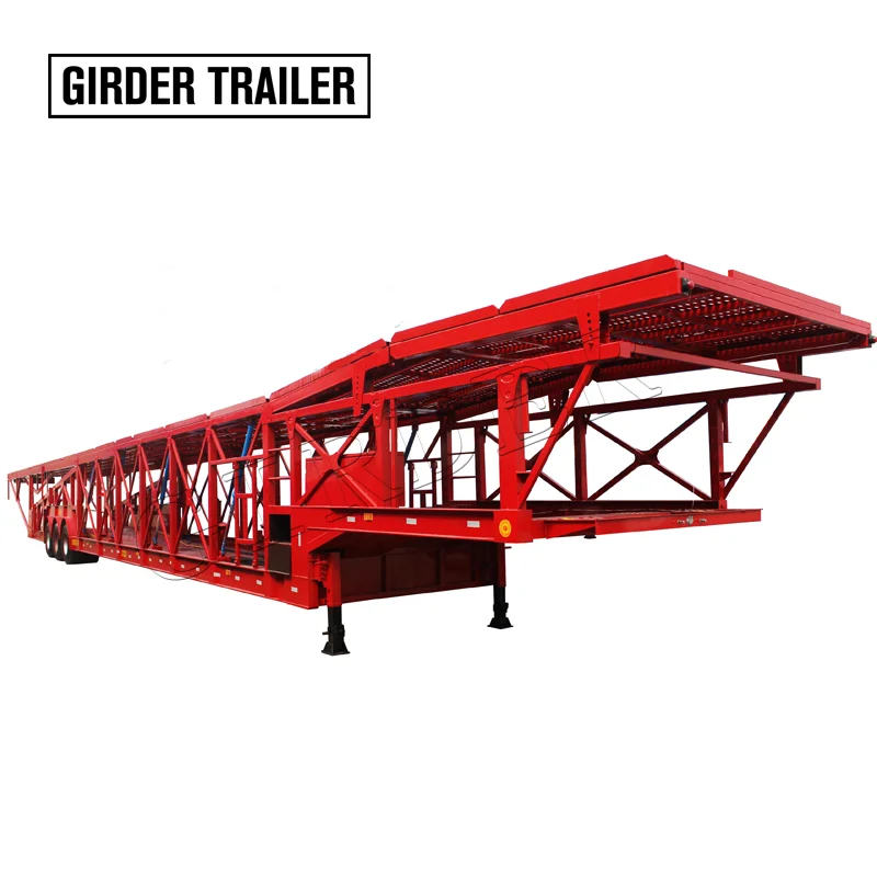 

Widely used freightliner race long car hauler gooseneck extra wide 10-20 car carrier trailer with mechanical suspension, According to customer requirement