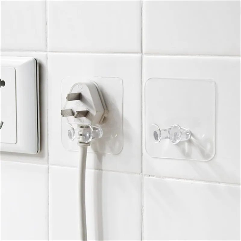 

Power Plug Unmarked Sticker Hook Adhesive Wire Plug Bracket Hook
