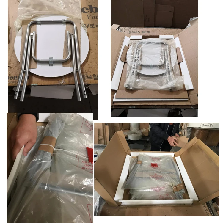 Metal Folding High Bar Cocktail Table With Round Wooden Top Buy Bar