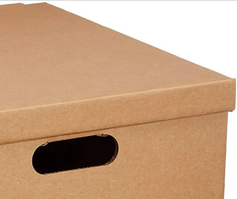 Heavy Duty Corrugated Cardboard Storage Banker File Boxes Moving Box