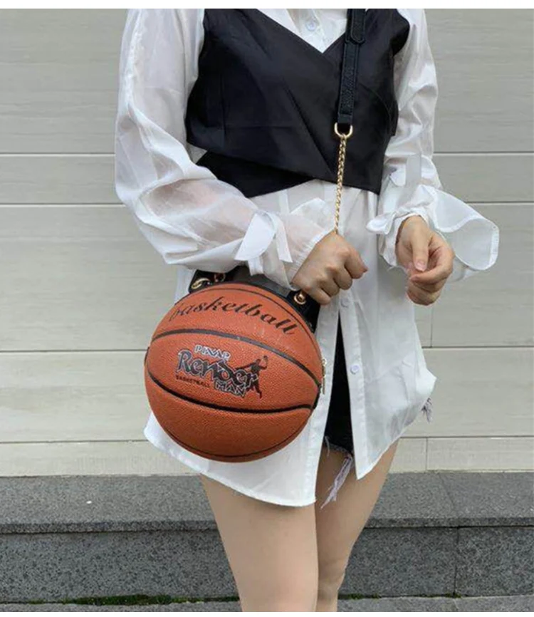  LABANCA Women Girls PU Leather Basketball Shaped