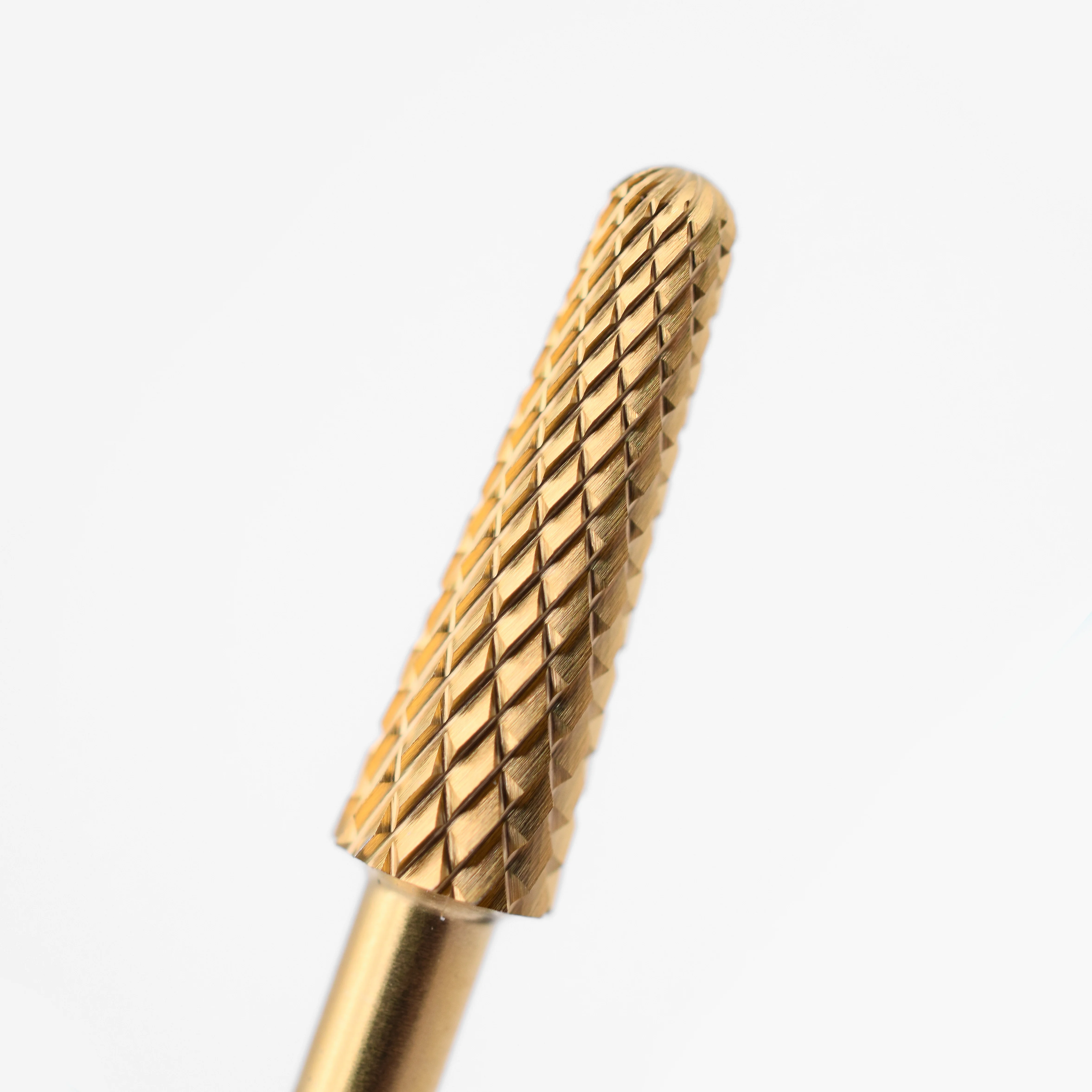 

Carbide Nail Drill Bit For Nail Art Pedicure Tool  Small Cone Bit, Gold/silver