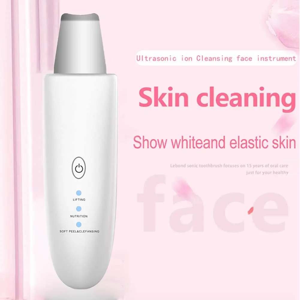 

Professional wireless portable sonic spatula face ionic peeling beauty machine facial ultrasonic skin scrubber