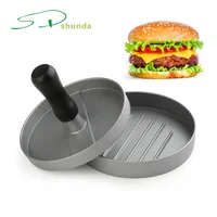 

Round Shape Custom Logo Adjustable Non-Stick Aluminum Sandwich Grill Waffle Maker Hamburger Press Maker Mold