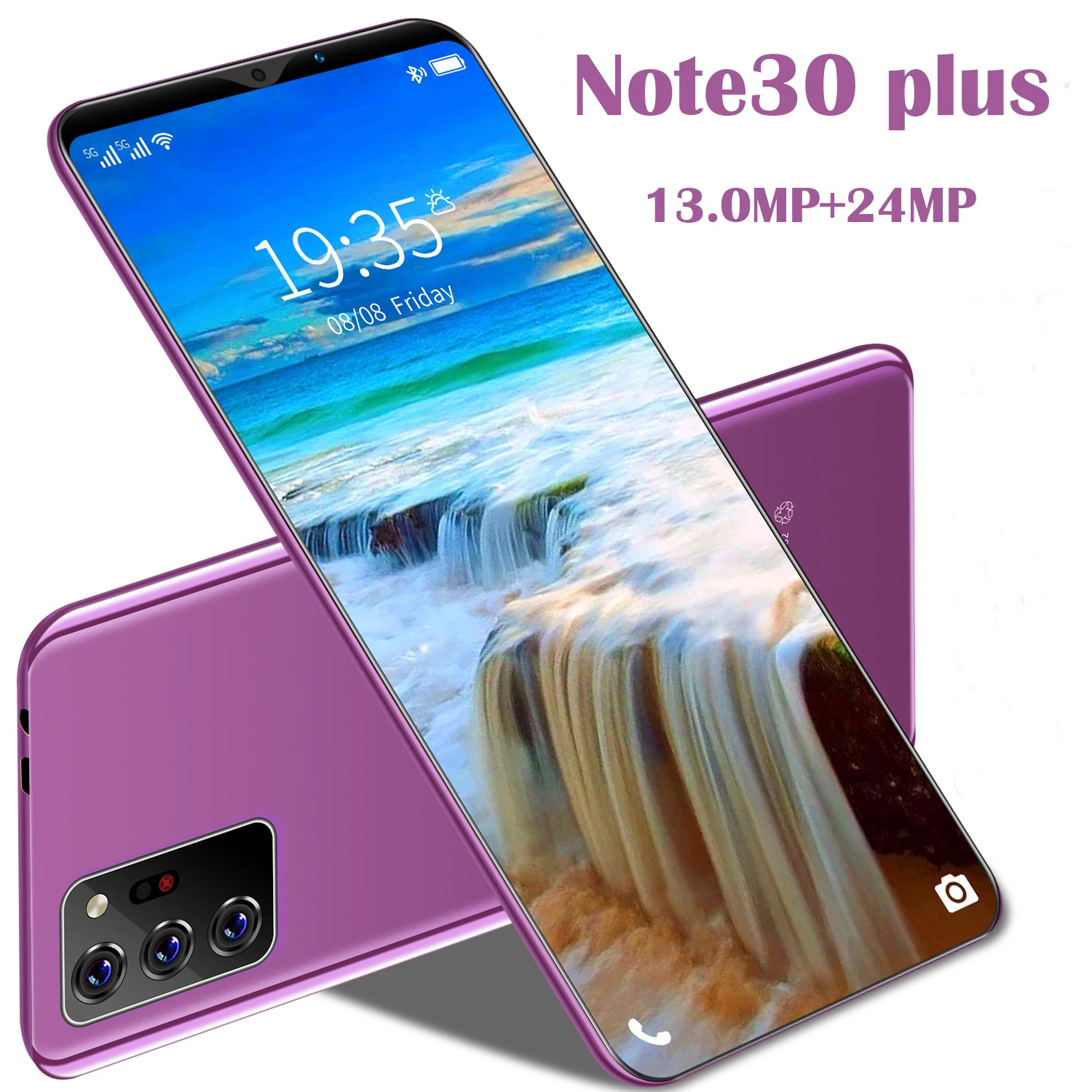

Wholesale cheap 6.1 inch Note30 plus dual card smartphone 12GB+512GB 4800mAh Android phone HD 24MP+48MP online shopping