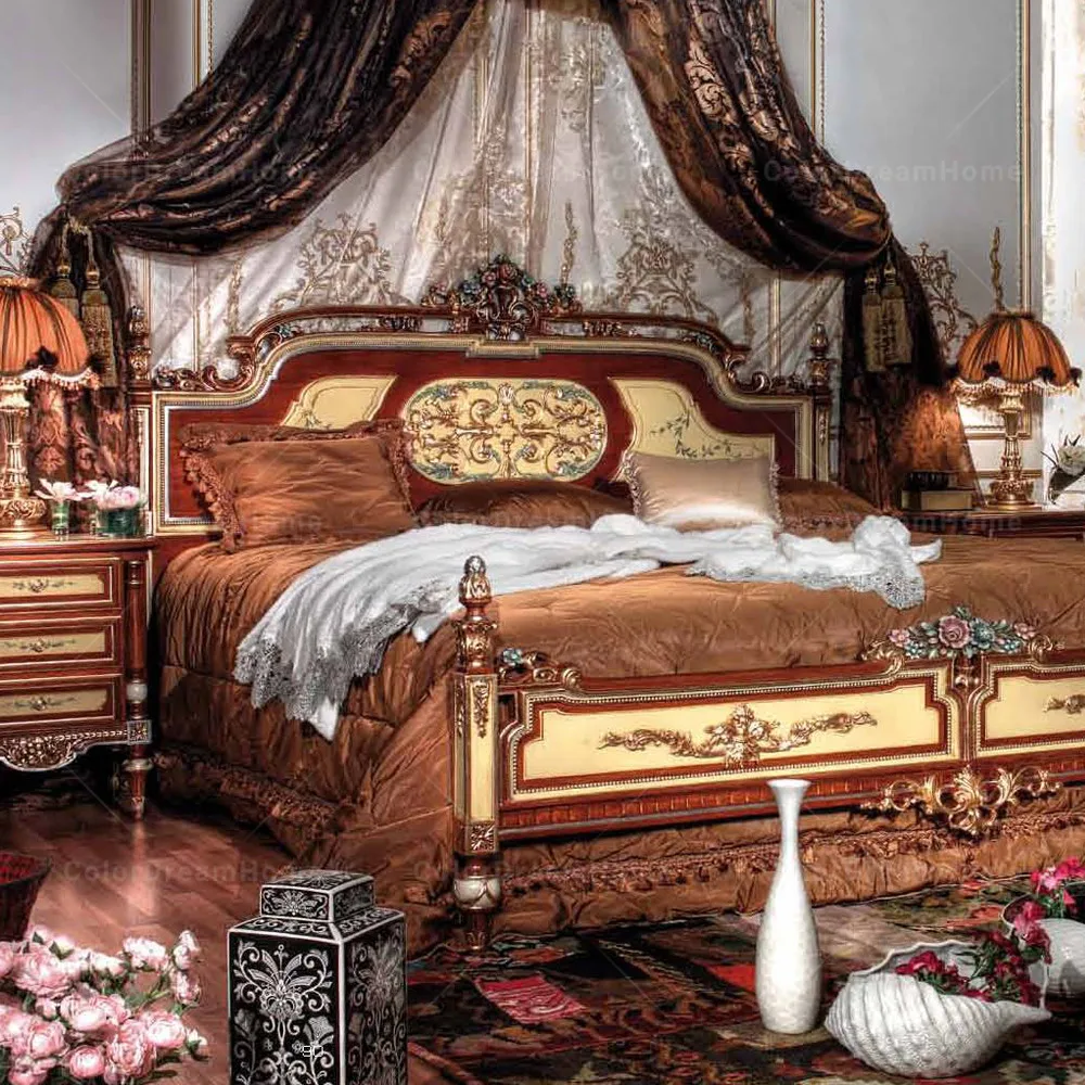 Arabia Designs Antique Solid Wood Double Bed Bedroom Set Buy Double Bed