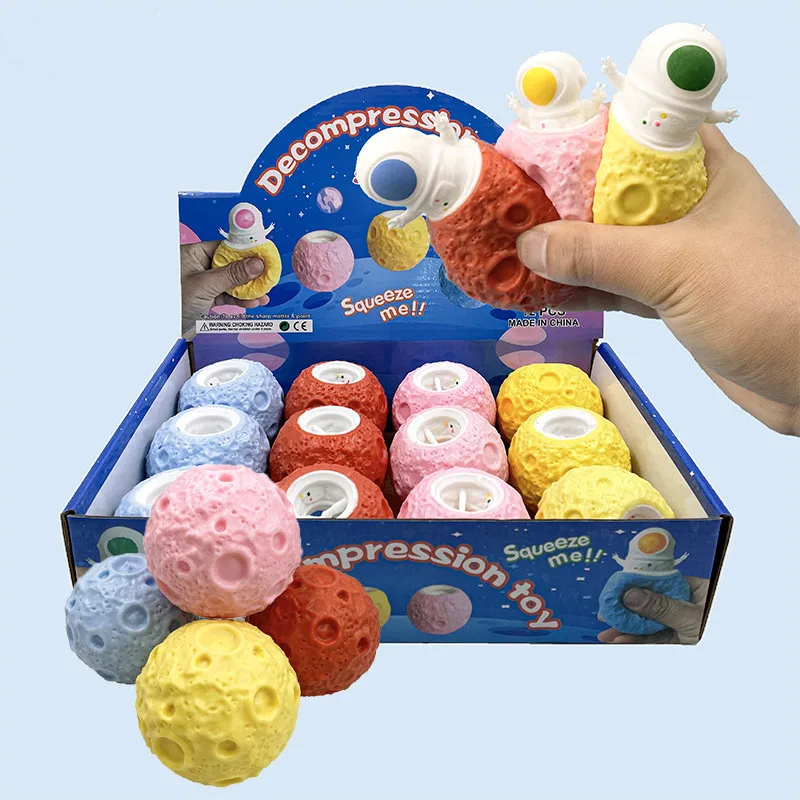 

2023 New Tik Tok TPR Decompression Squishy Fidget Sensory Toys Relief Soft Squeeze Astronaut Cup stress ball fidget toys