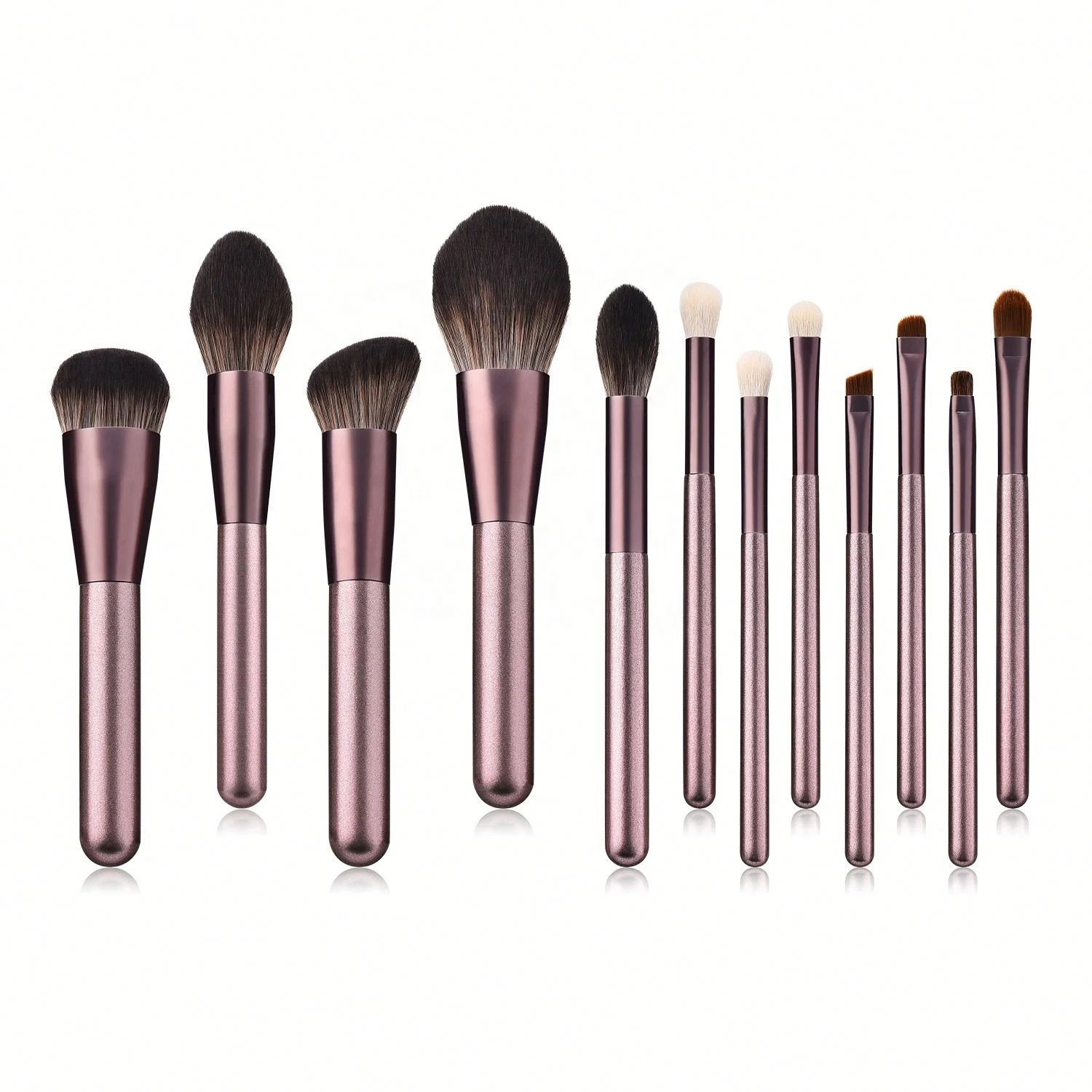 

Wholesale 12 Pieces Grape Purple Makeup Brush Beauty Tool Set Makeup Foundation Glitter Brush, Pics