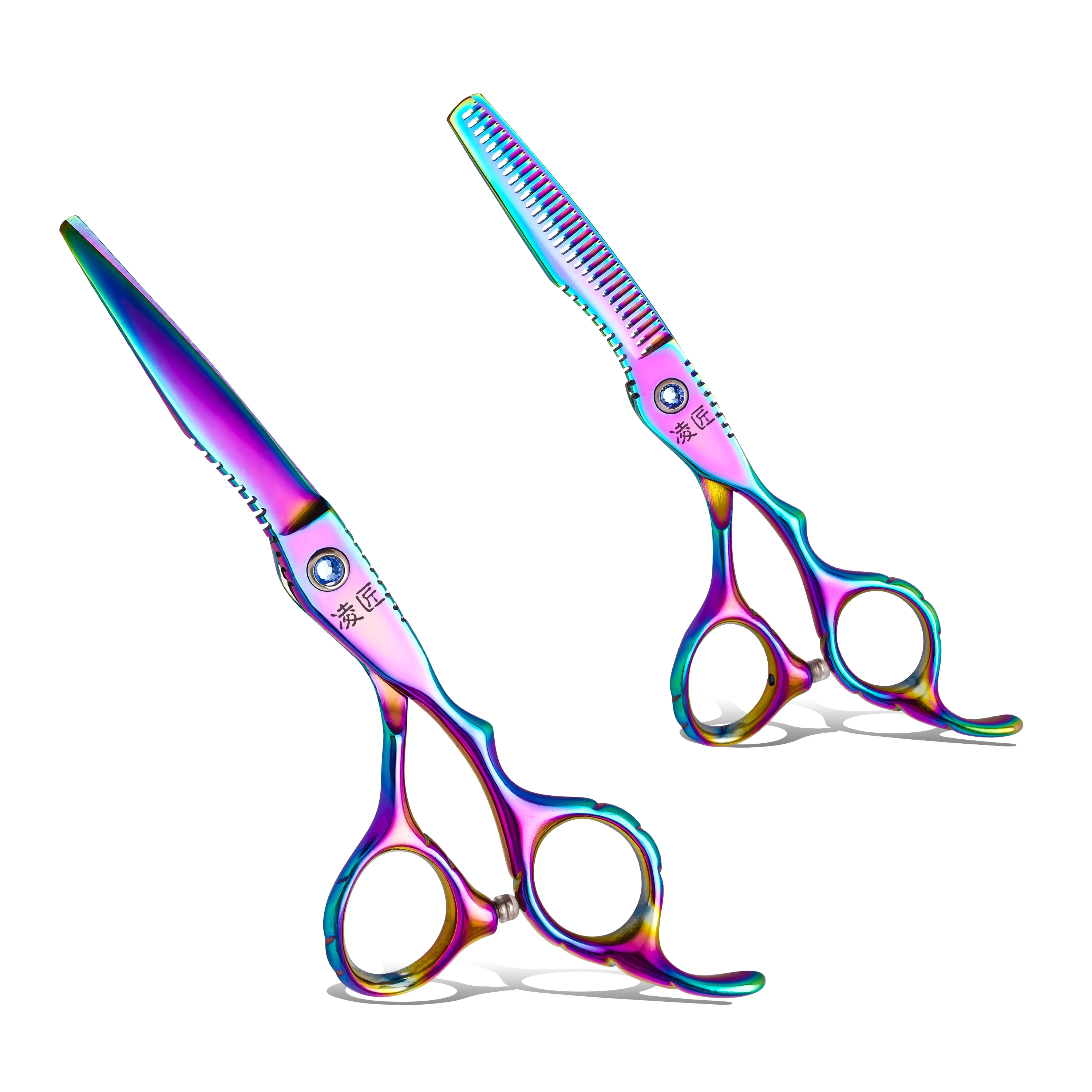 

High Quality Professional Scissors Tondeuse Barbe Thinning Scissors Factory Price Hair Scissor Tijeras Gunting Rambut, Colorful