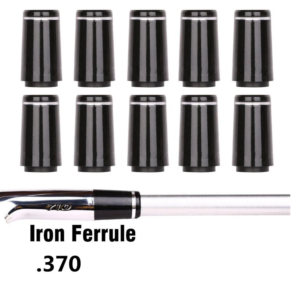 
.355 .370 Golf Black Shaft Iron Ferrule for P790 Irons Silver Ring 