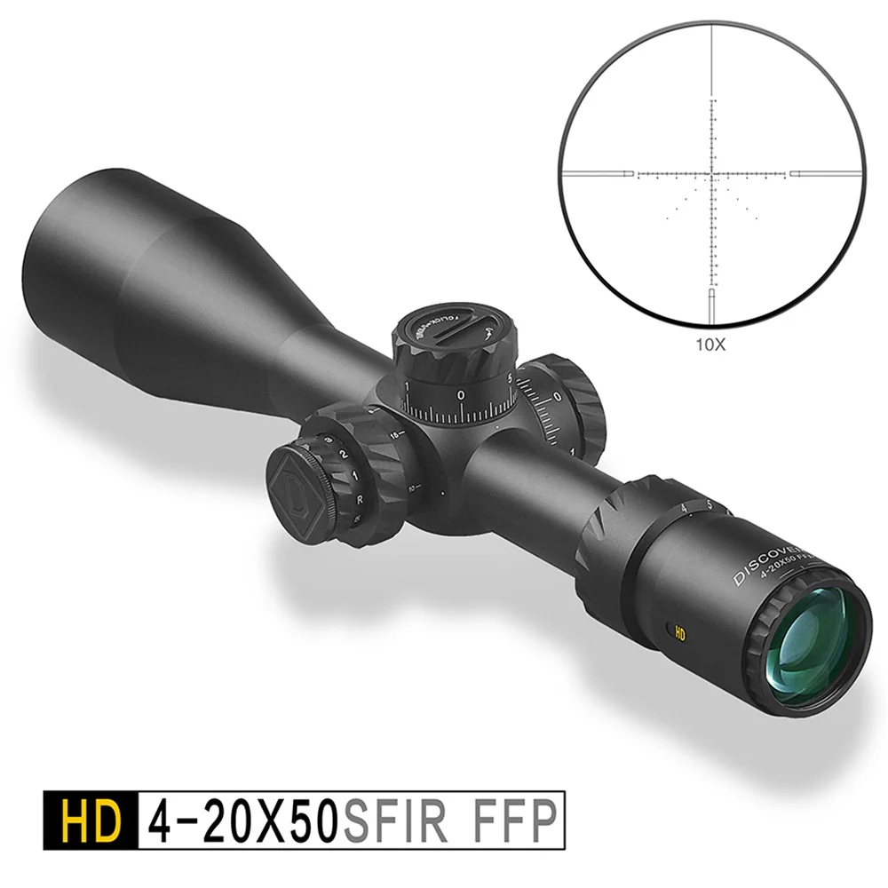 

Discovery Optics HD 4-20X50SFIR Hunting Rifle Scope First Focal Plane Tactical Riflescope Side Parallax Telescope Shooting Sight