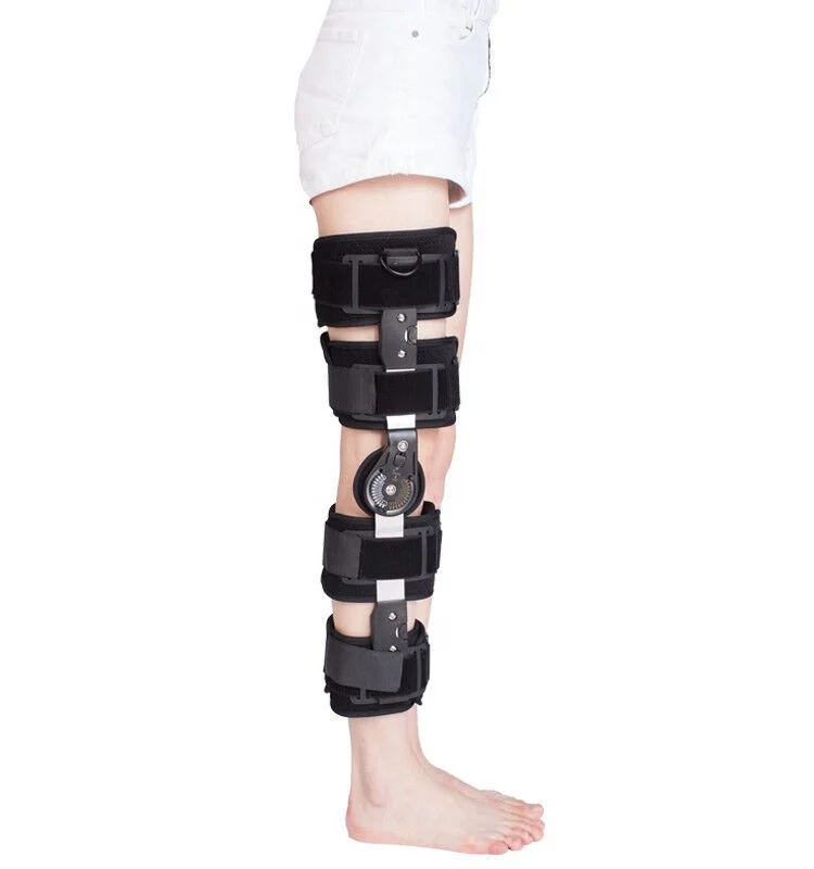 

CE approved orthopedic leg knee orthosis angle adjustable knee brace / medical post-op Rom knee support