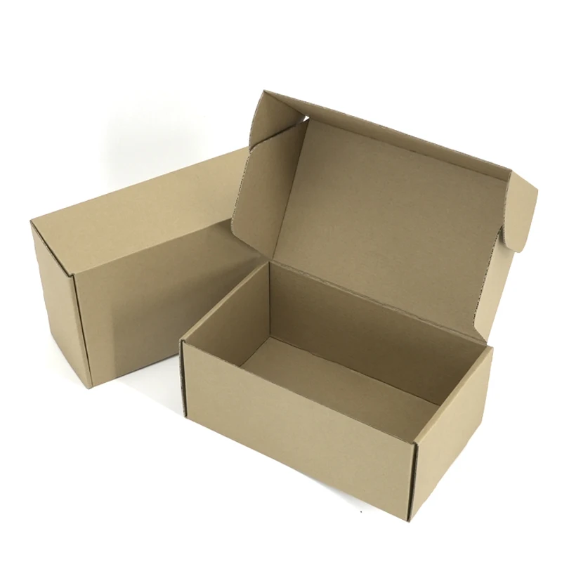 

Custom UV Printed 11x5x5 boxes natural kraft Corrugated Shipping Paper Box Mailer box