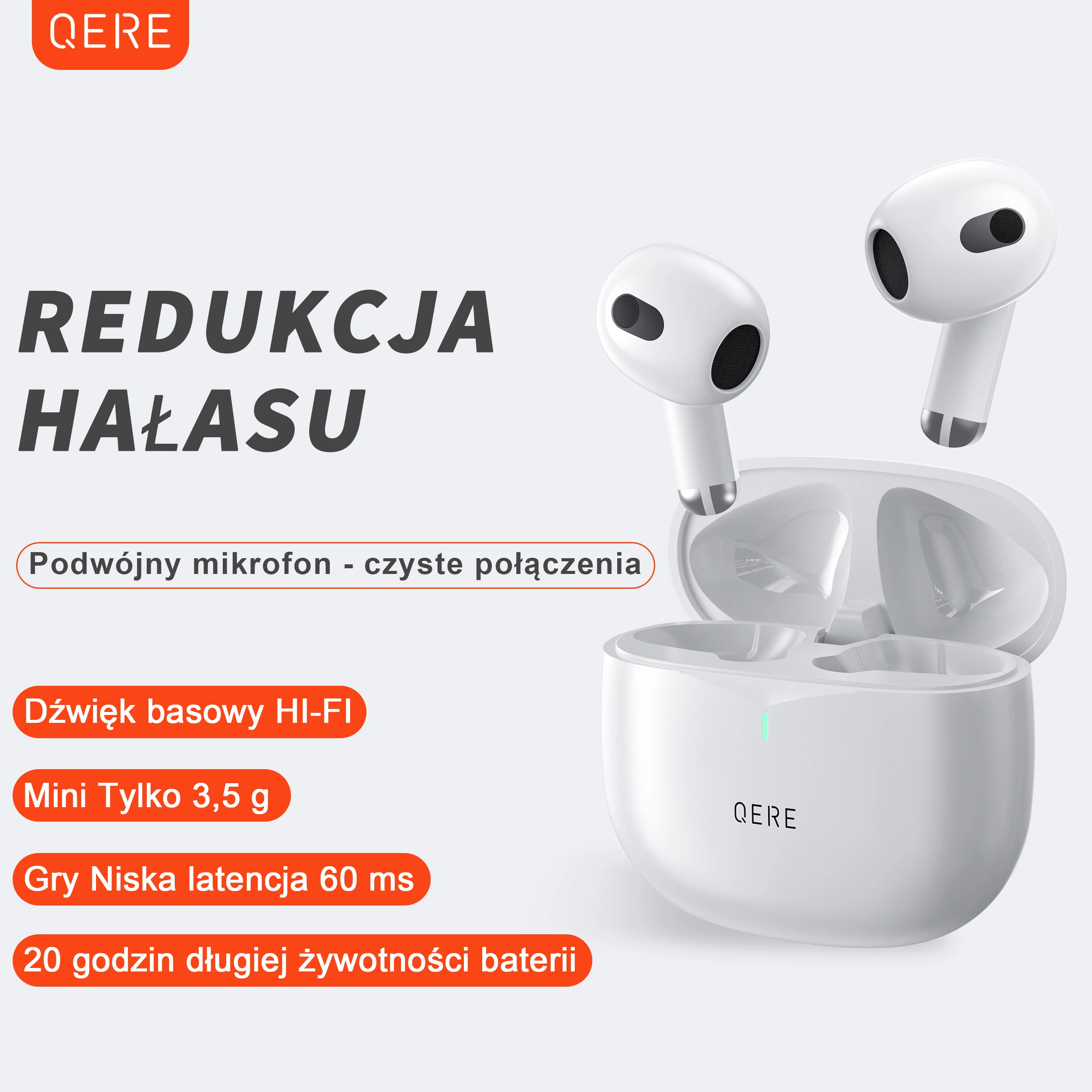 Ship From Poland TWS Wireless Headphones Earbuds Wireless Earphone Earbuds Gaming In-Ear Headphones Earphone Bluet ooth Earbuds