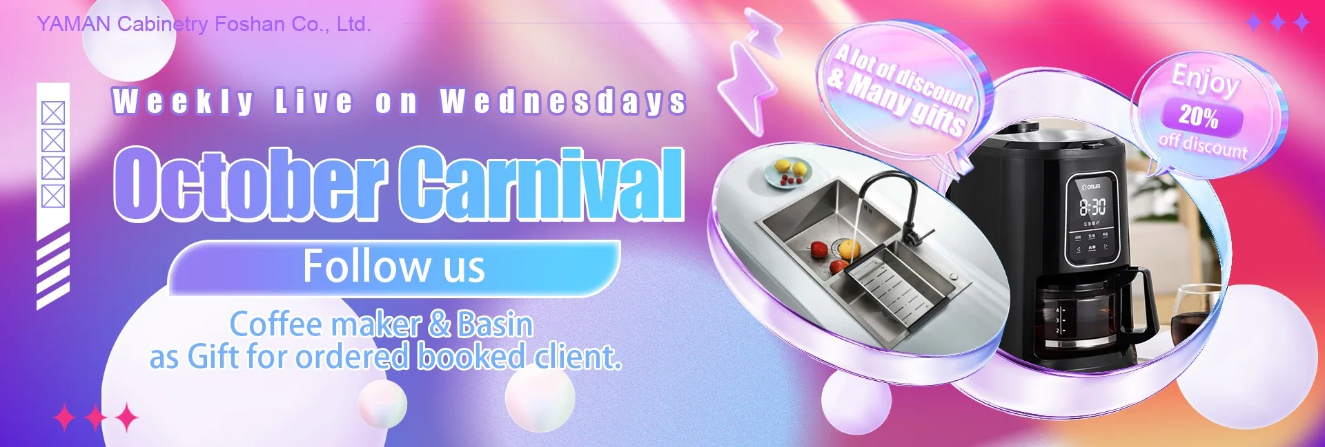 YAMAN Foshan Co., Ltd. Kitchen Wardrobe