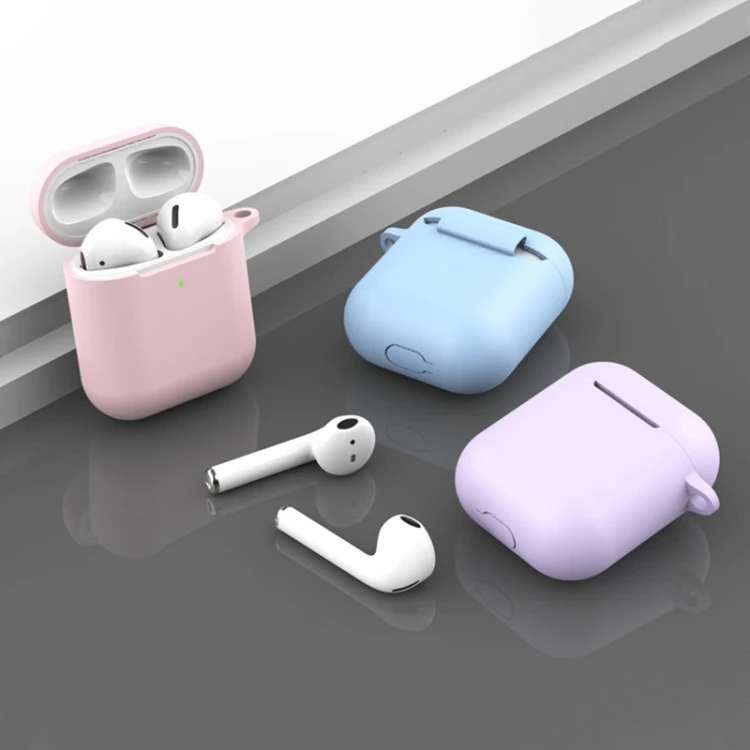 Wholesale and Dropshipping Wireless Earphones Shockproof Silicone Protective Case for Apple AirPods 1 / 2 (Red)