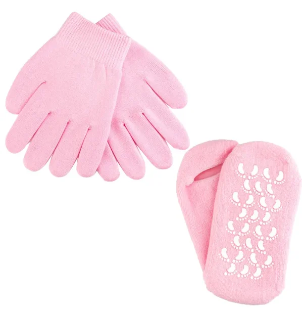 

Reusable SPA Gel Socks & gloves Moisturizing whitening exfoliating velvet smooth beauty hand foot care silicone socks