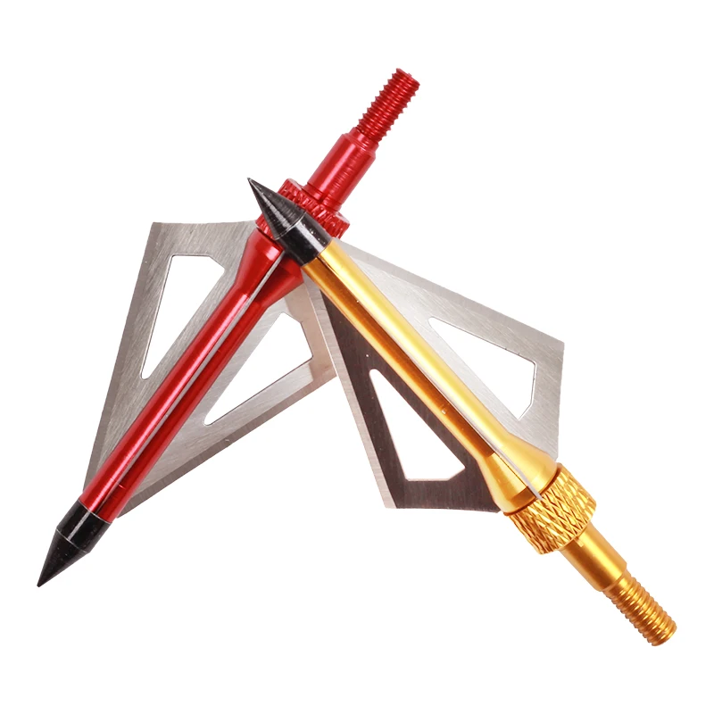 

3-Blades Arrowhead Bow Hunting Tips Archery Tips 6pcs Broadhead with box