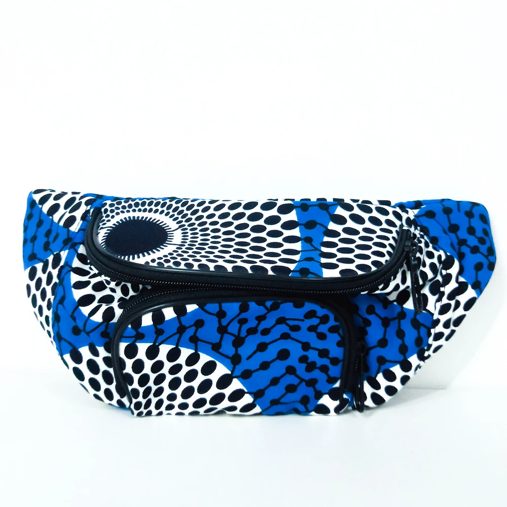 

Hot sell African Print Waist Bag Fashion Female Crossbody Bags Women Handbag Wholesale body accessory, As pictures or customized