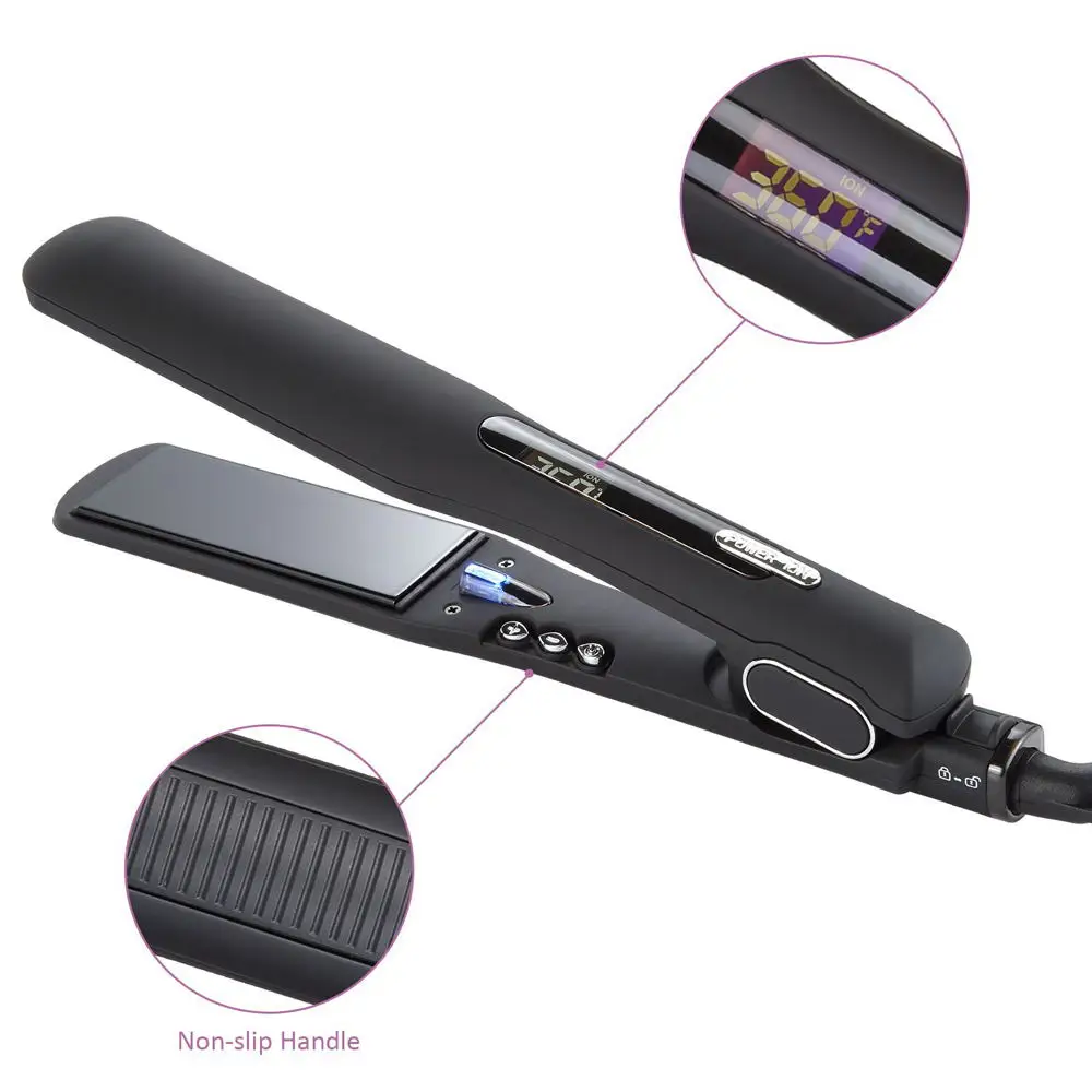 

2021 Hair Flat Iron Custom 450 Hair Straightener Flat Irons with Private Label, Black,gray or customized