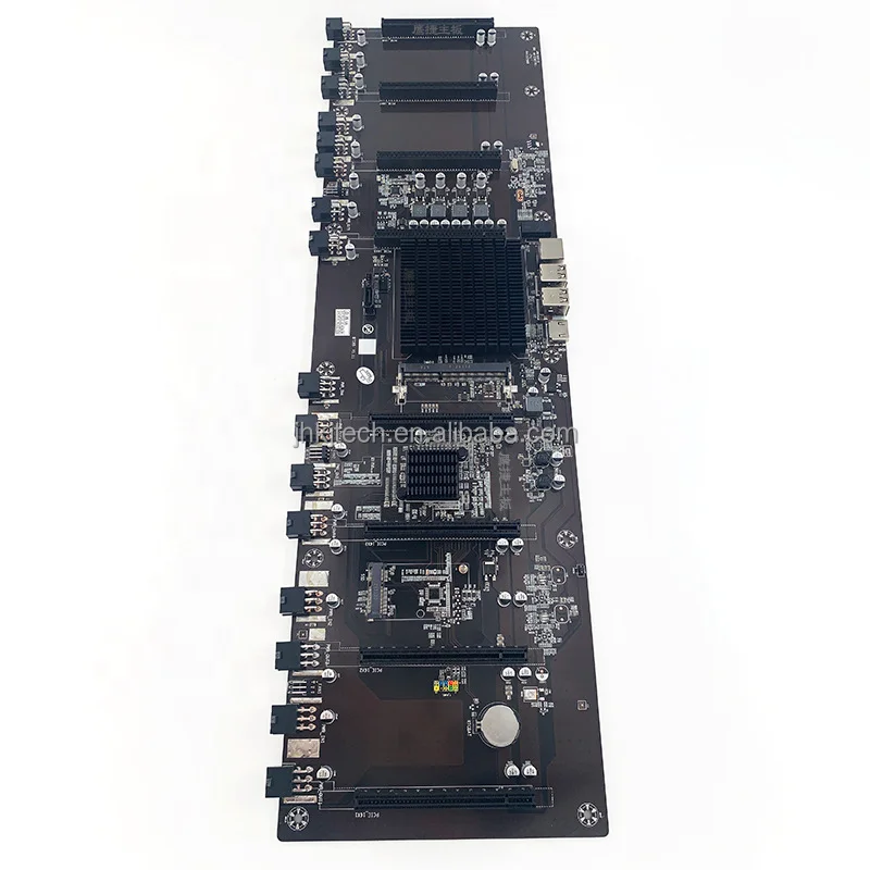 

Spacing 67mm 8GPU Motherboard HM65 847 8 card Main Board BGA1023 Multi Display Card Slot ATX Motherboard