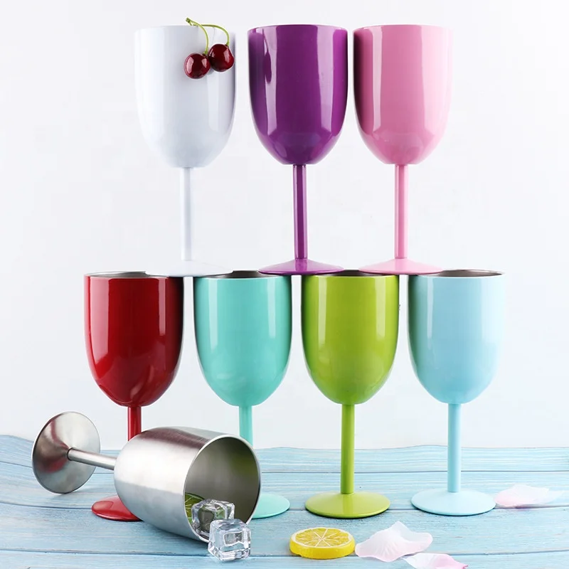 

Hot Sale 10oz Wine Glass Stainless Steel Cup Vacuum Insulated Champagne Wine Wine For Wholesale, Custom