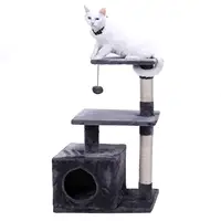 

New Pet Products Design Multi-Level Cat Tree Wood Condo Tower