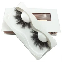 

handmade custom black cotton band mink fur false lashes 3d wholesale vendor