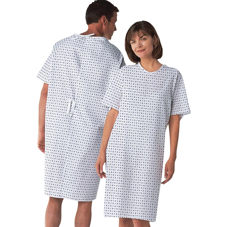 

Wholesale hospital gown Patient Gowns uniform Sick clothes Fits All Sizes