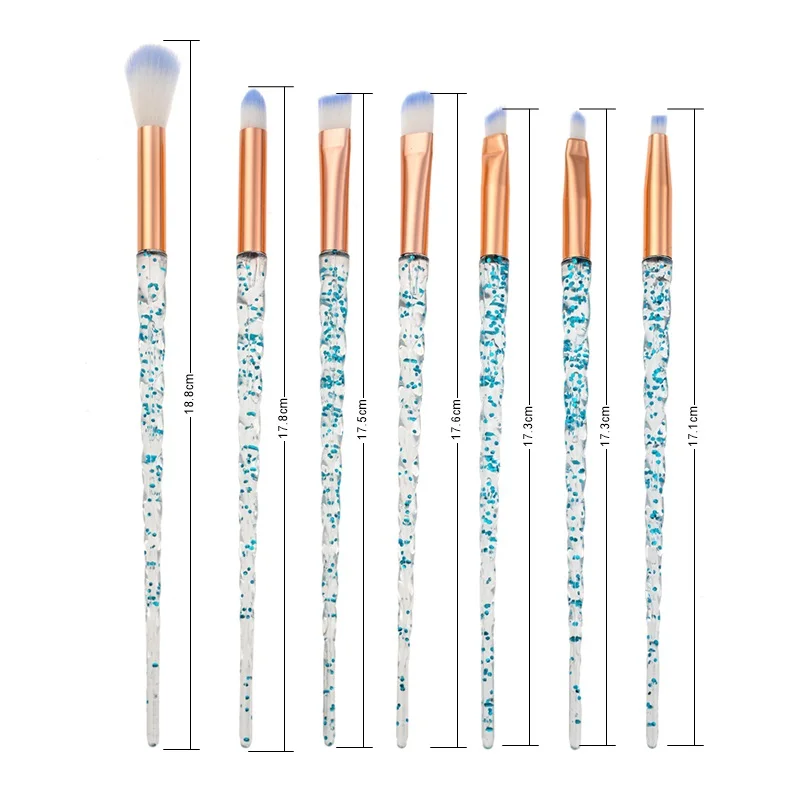 

7Pcs Luxury Private Label Makeup Tools Makeup Eye Face Shadow Brush Set Portable Eye Shadow Women Beauty Makeup Brush Set, Customized color