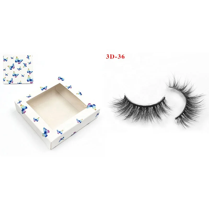 

Y new hot selling false eyelashes 3d mink 15 mm natural long fluffy lashes full strip lashes with laser cardboard case, Natural black lashes